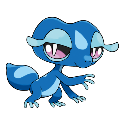 Gecqua - water type Pokemon starter from Gen 10